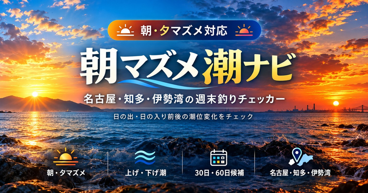 朝マズメ潮ナビ
